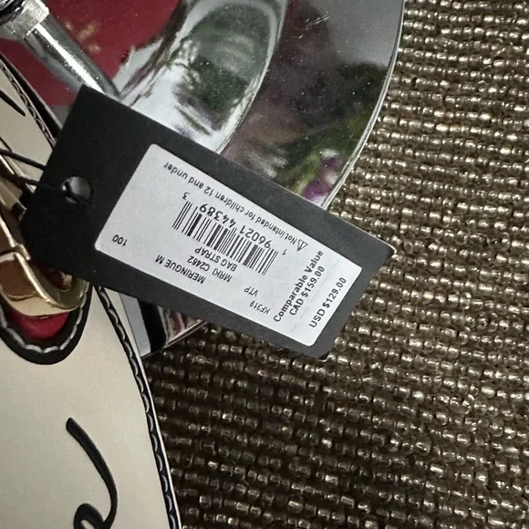 NWT kate spade Script Logo Leather Adjustable Guitar Bag Strap - Picture 2 of 9